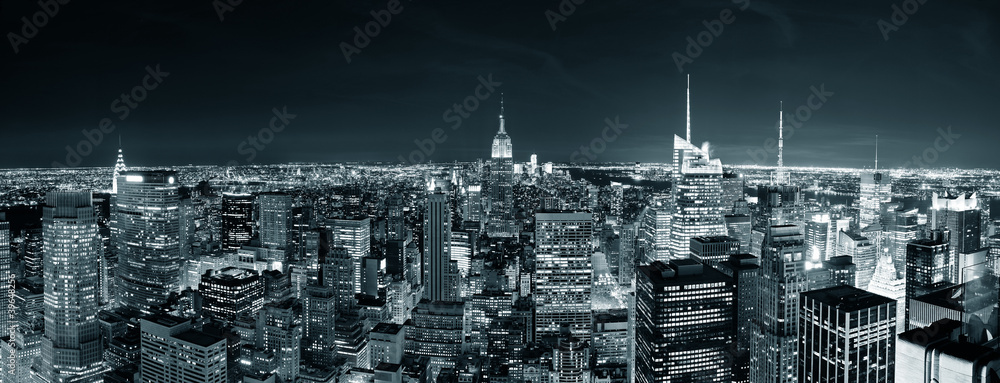manhattan skyline night 0042
