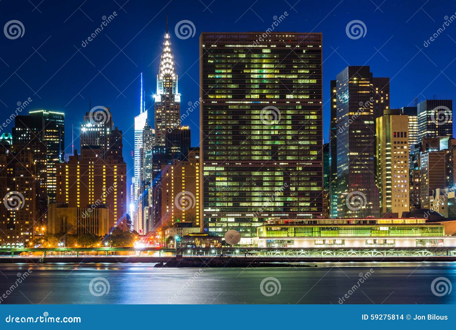 manhattan skyline night 0048