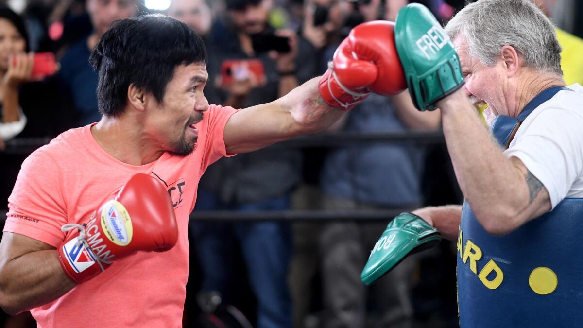 Manny Pacquiao strength training