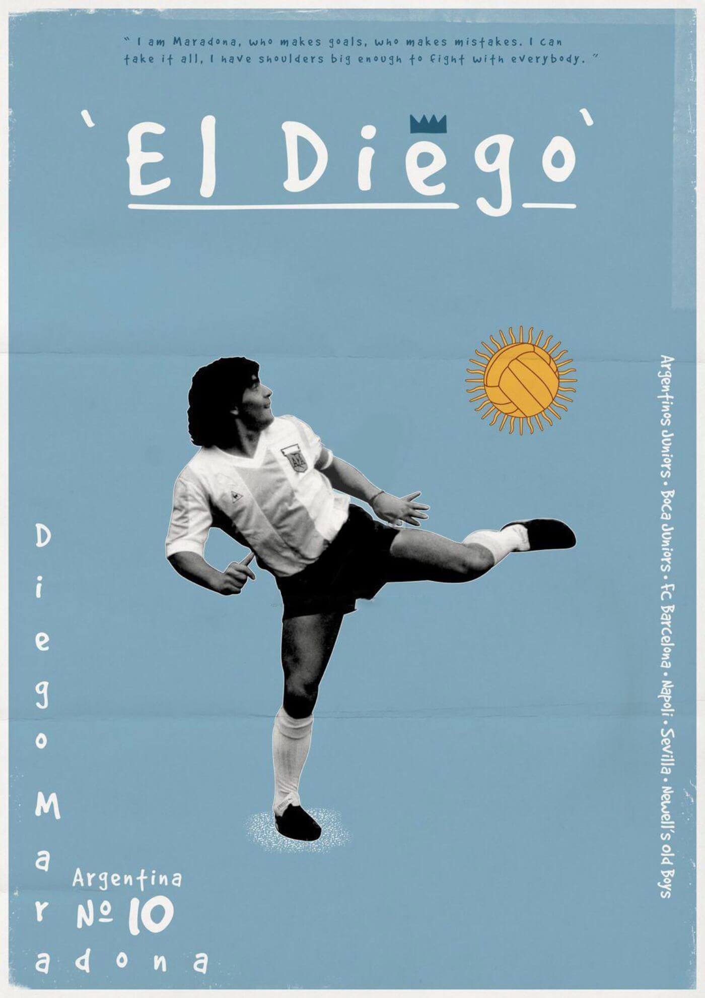 Maradona legendary football