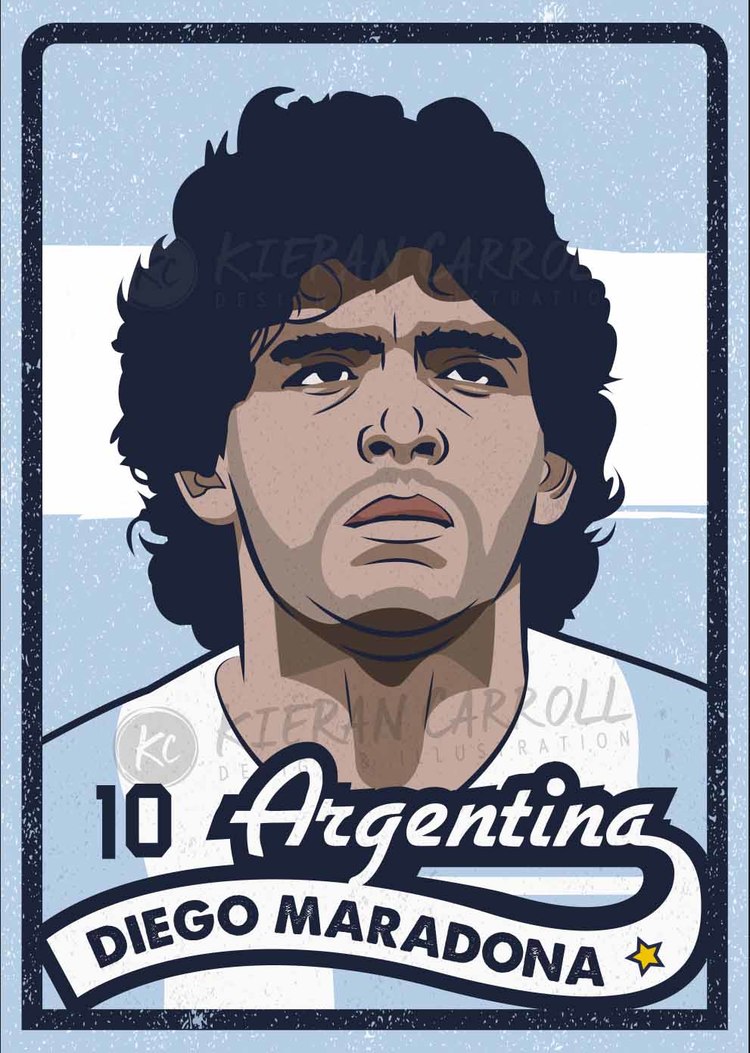 Maradona tribute poster
