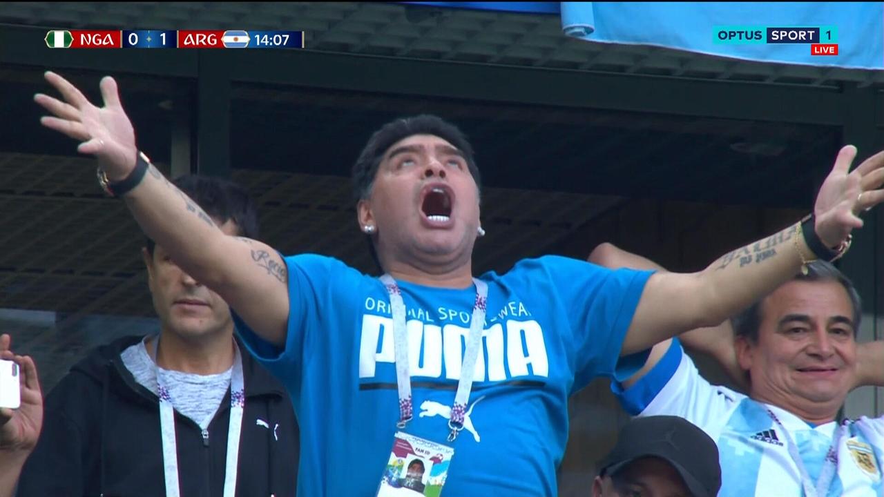 Maradona World Cup celebration