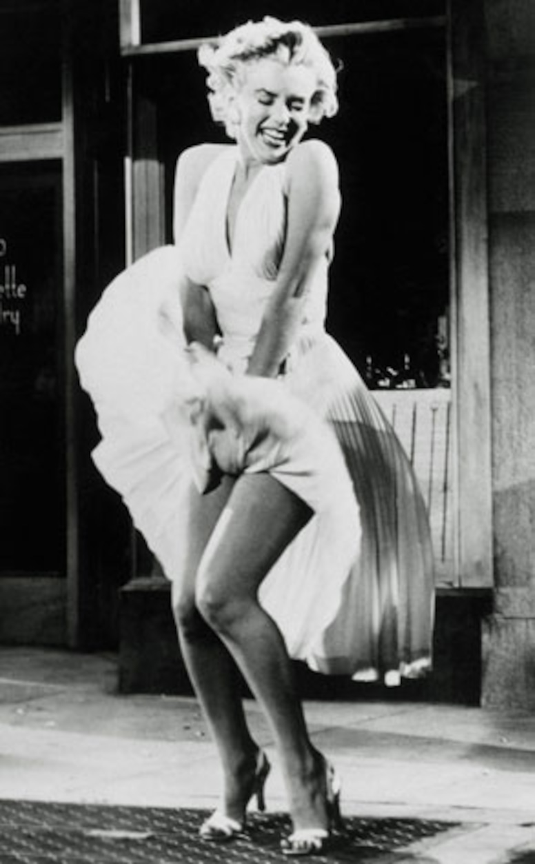 marilyn monroe black and white dress 0013