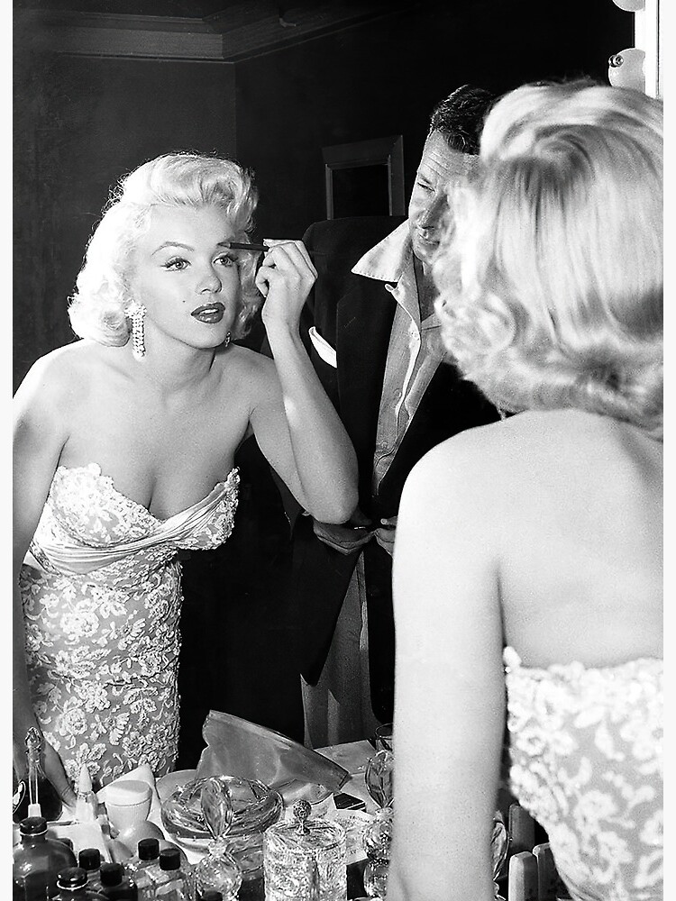 marilyn monroe black and white dress 0017