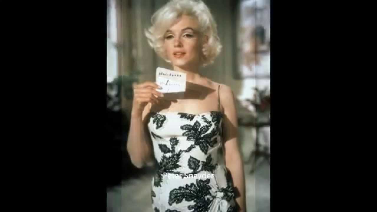 marilyn monroe black and white dress 0027