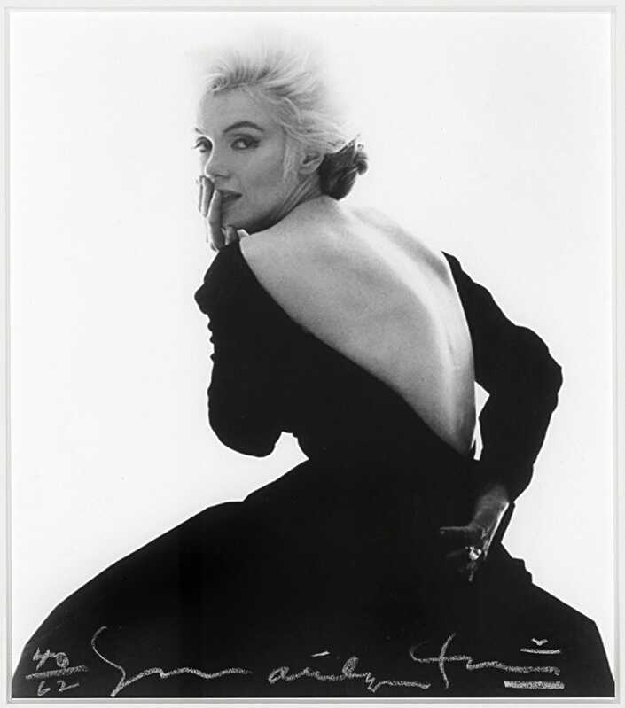 marilyn monroe black and white dress 0033