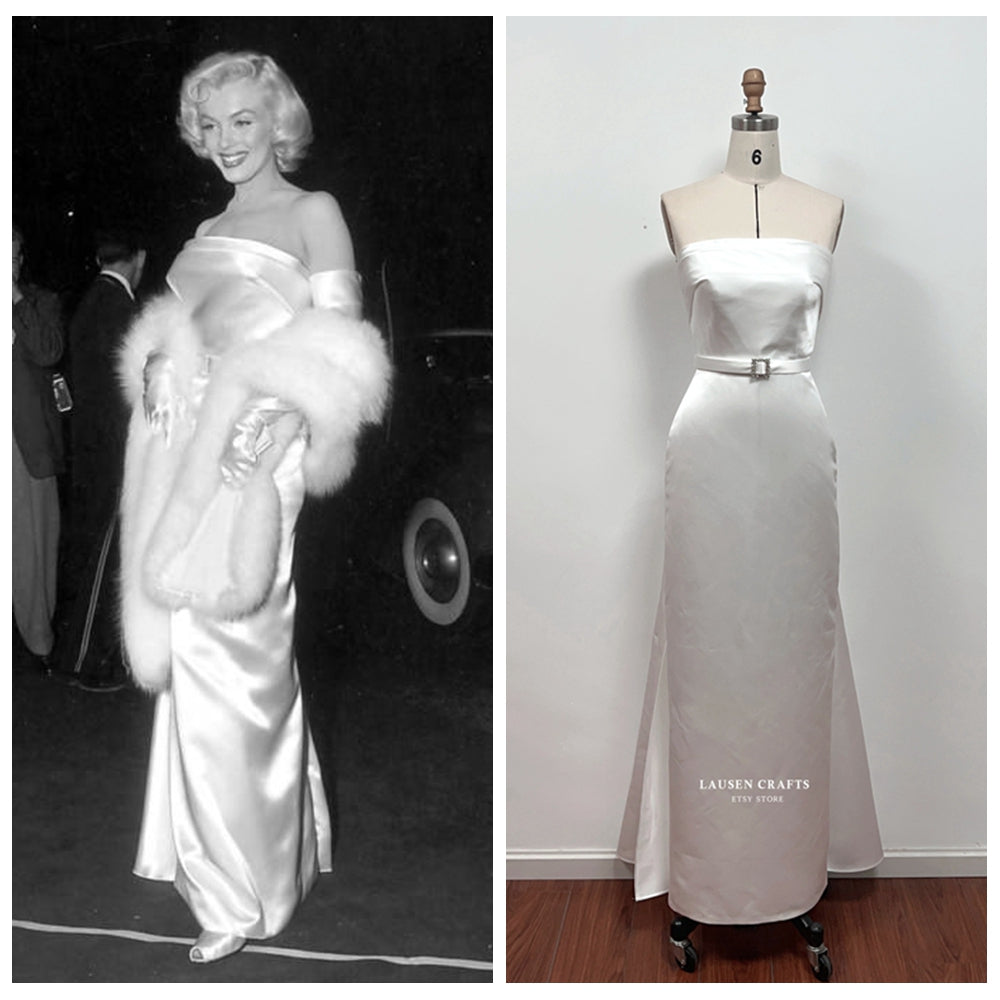 marilyn monroe black and white dress 0035