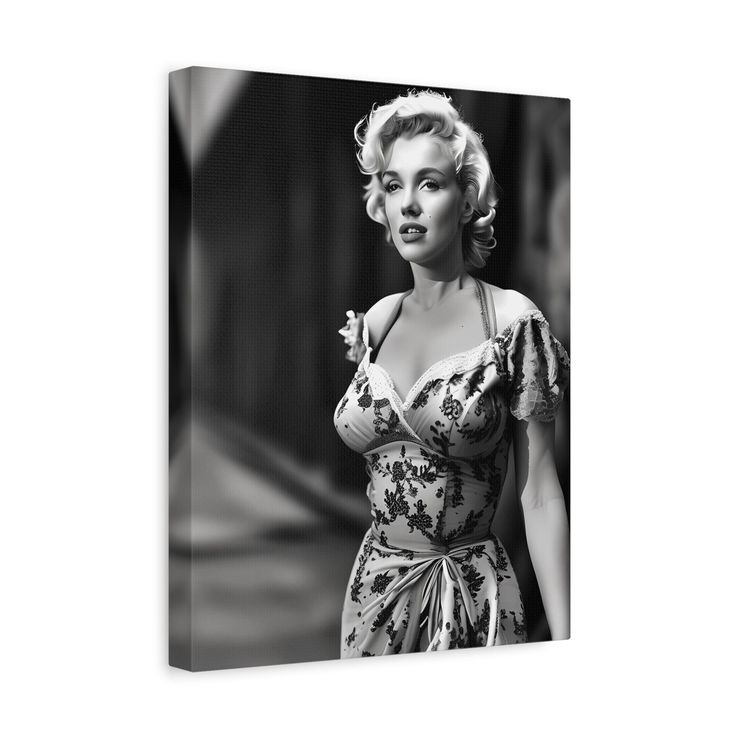 marilyn monroe black and white dress 0044