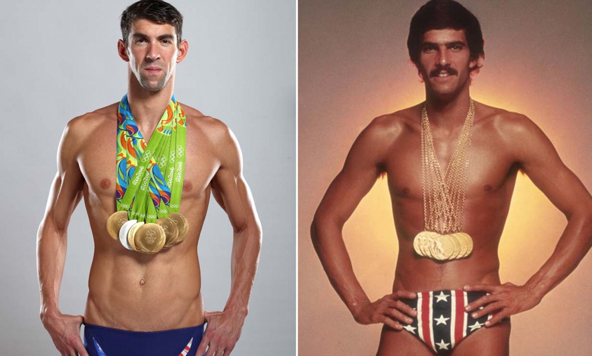 mark spitz poster with medals 0010