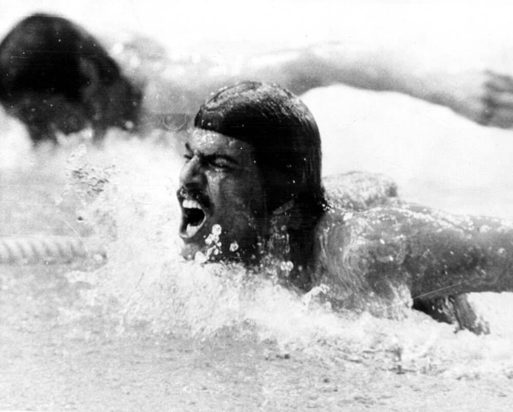 mark spitz poster with medals 0012
