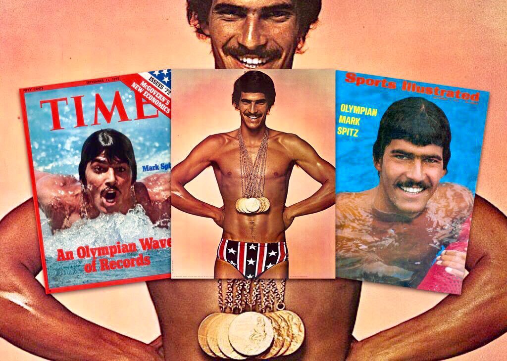 mark spitz poster with medals 0019