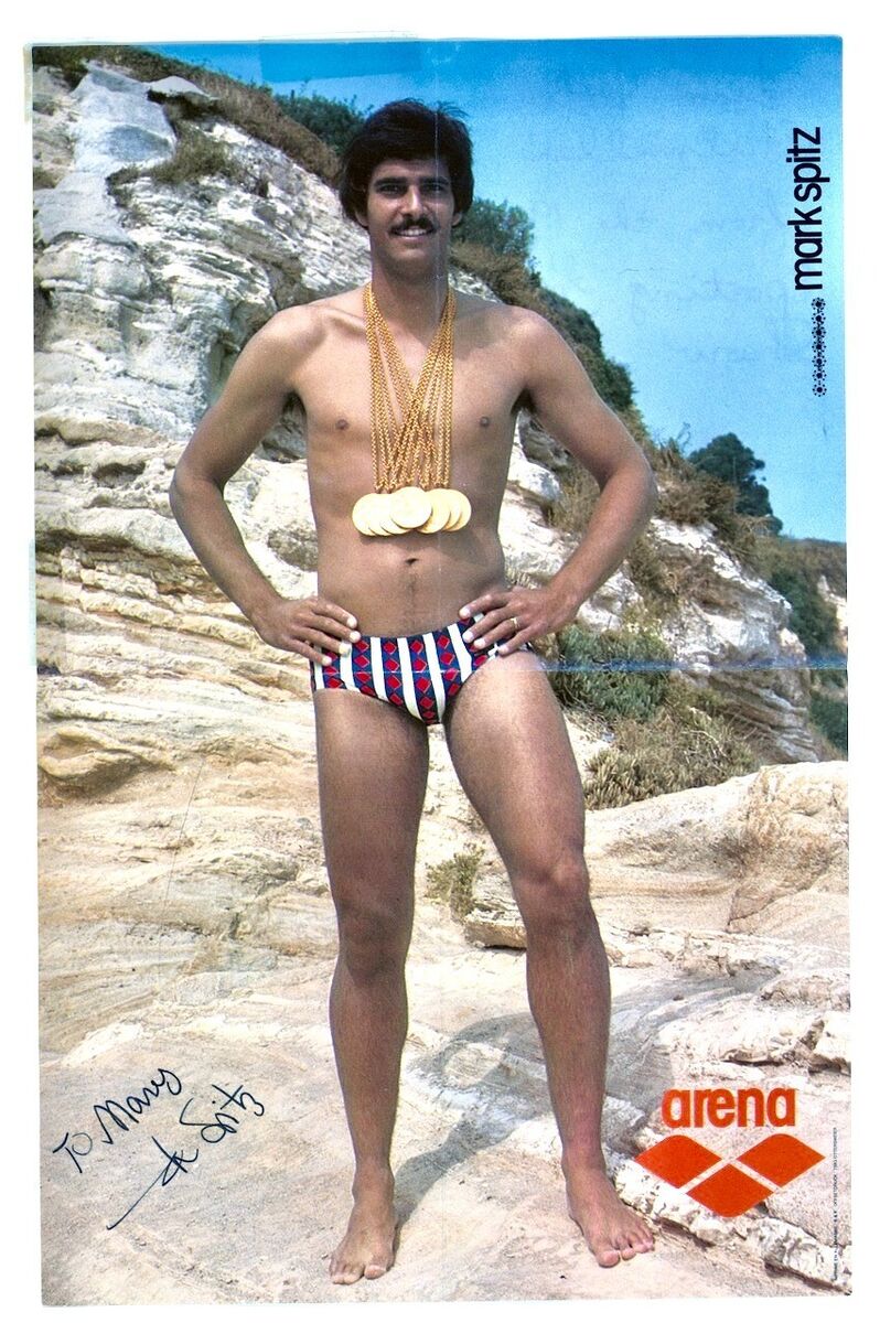 mark spitz poster with medals 0032