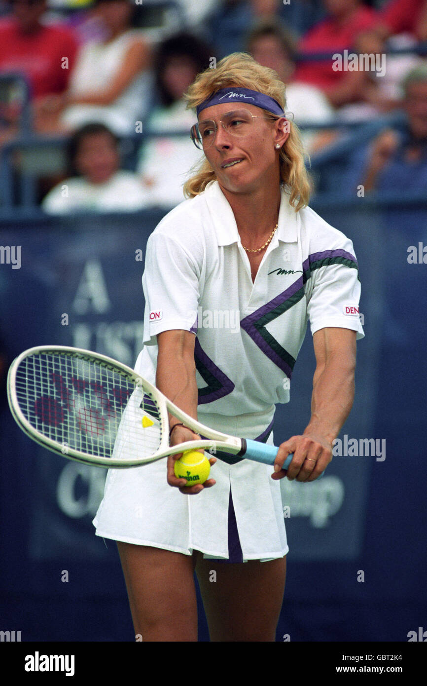Martina Navratilova action shots