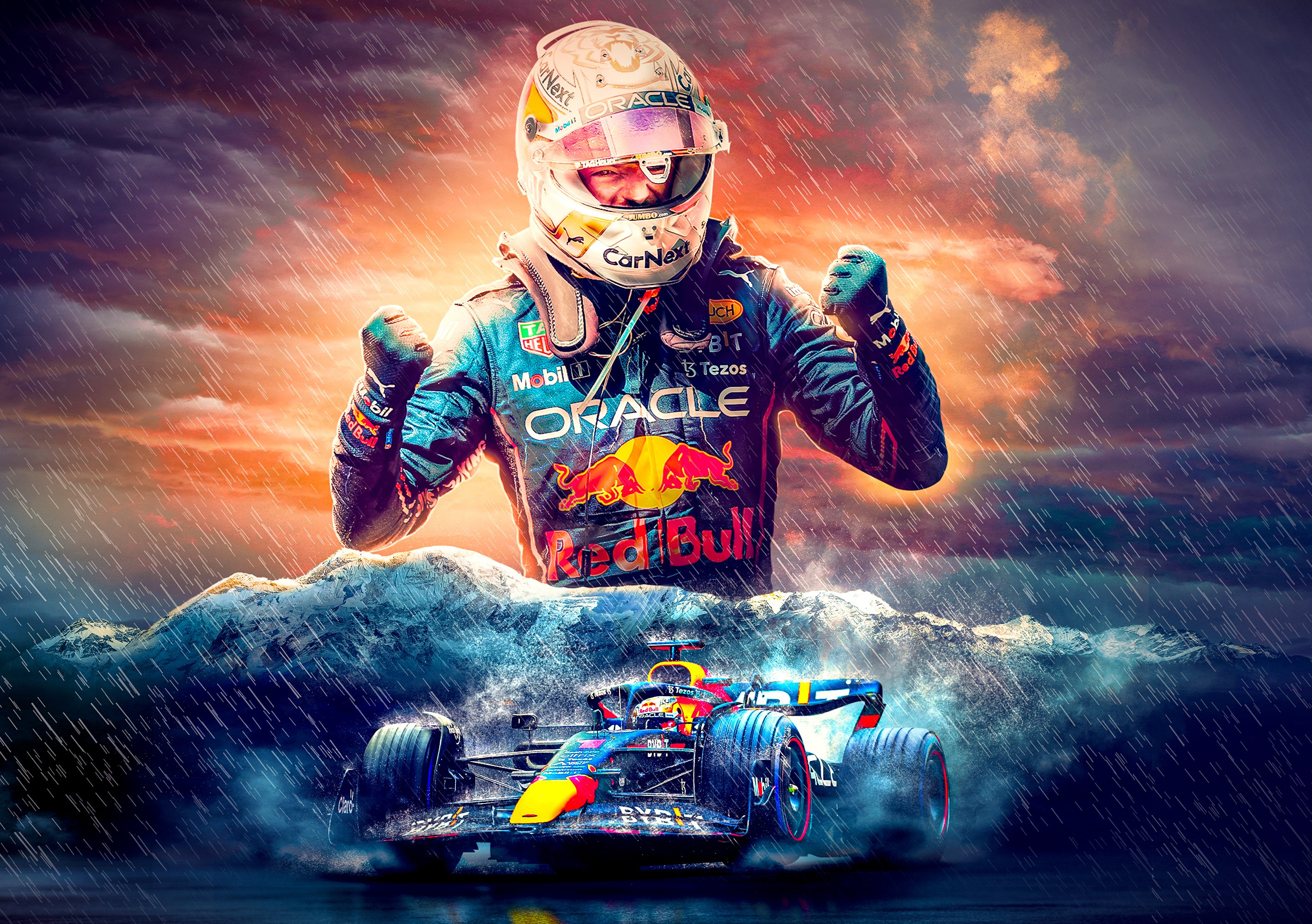 max verstappen car wallpaper