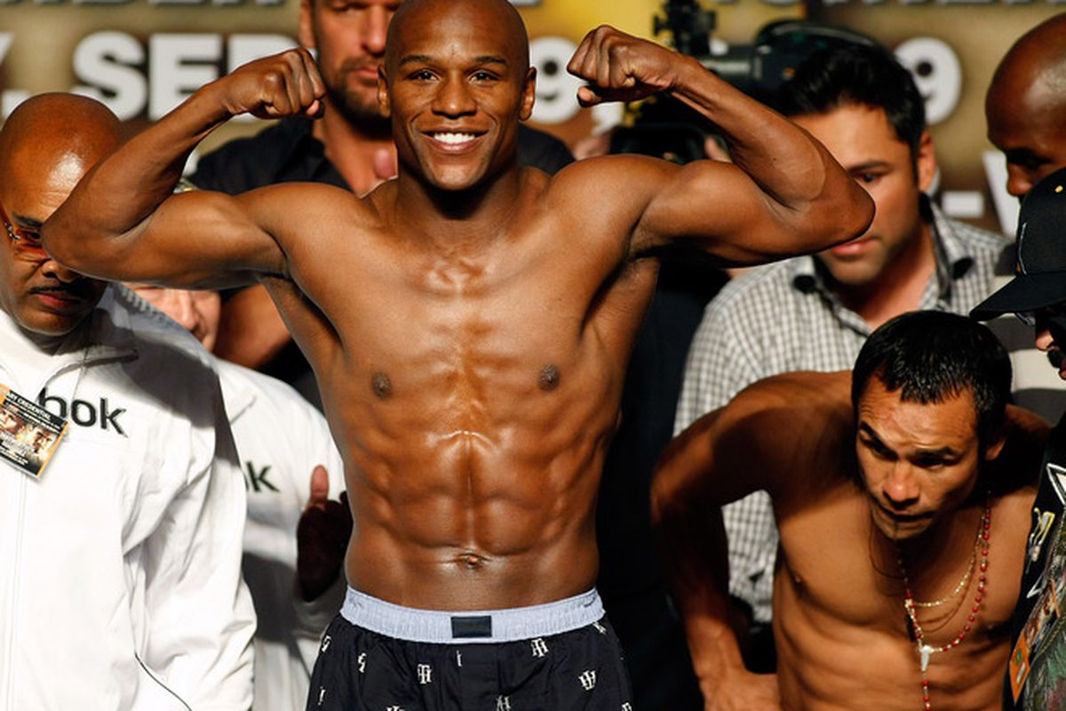 Mayweather fight weigh-in time