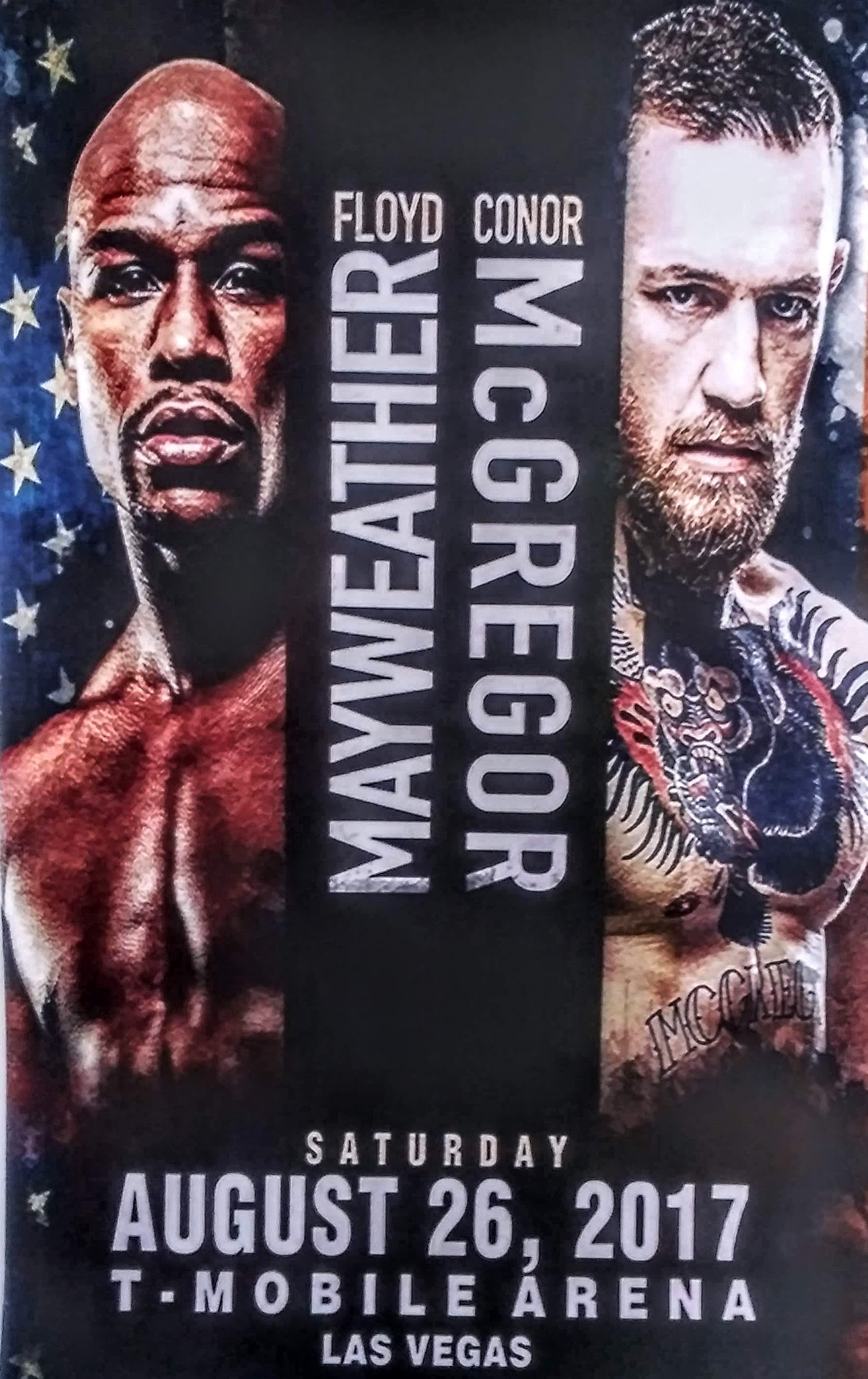 Mayweather vs McGregor artwork