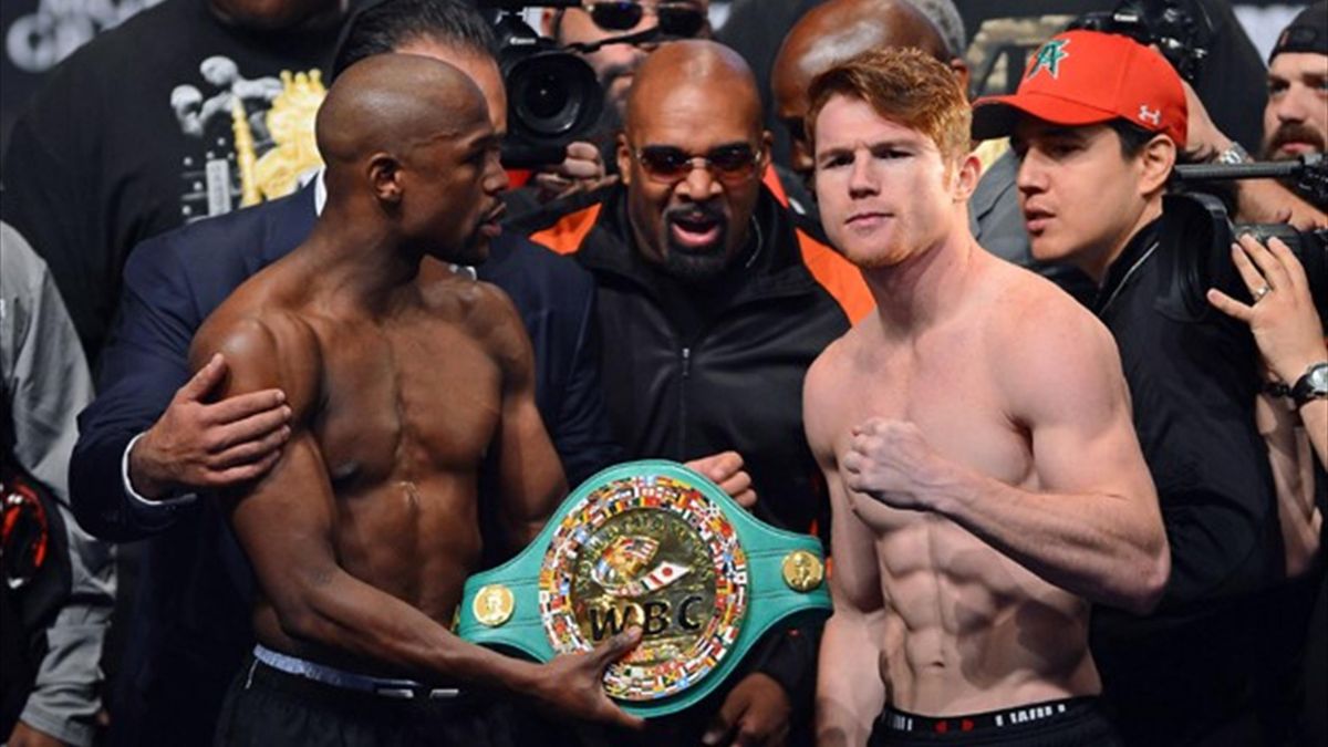 Mayweather weigh-in history