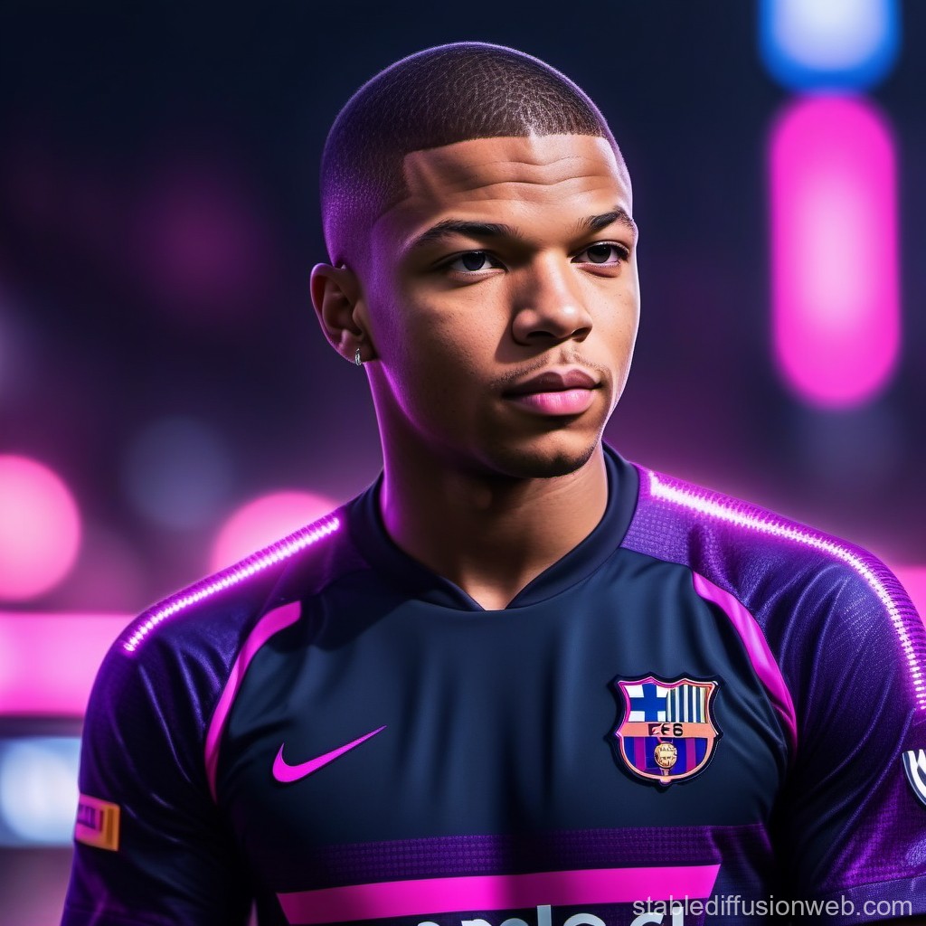 mbappe barcelona jersey 0011