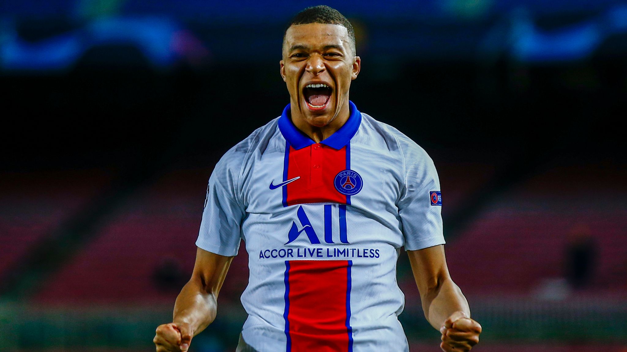Mbappe career vs Barcelona