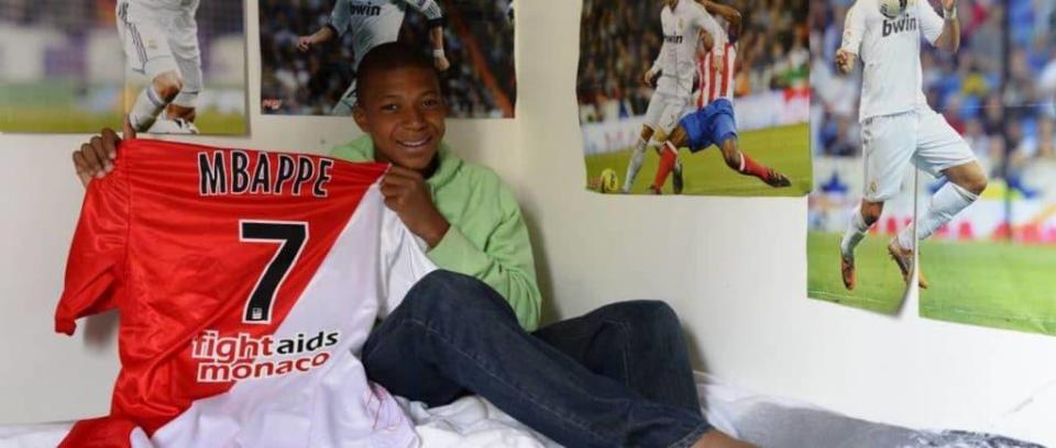 Mbappe early life photos