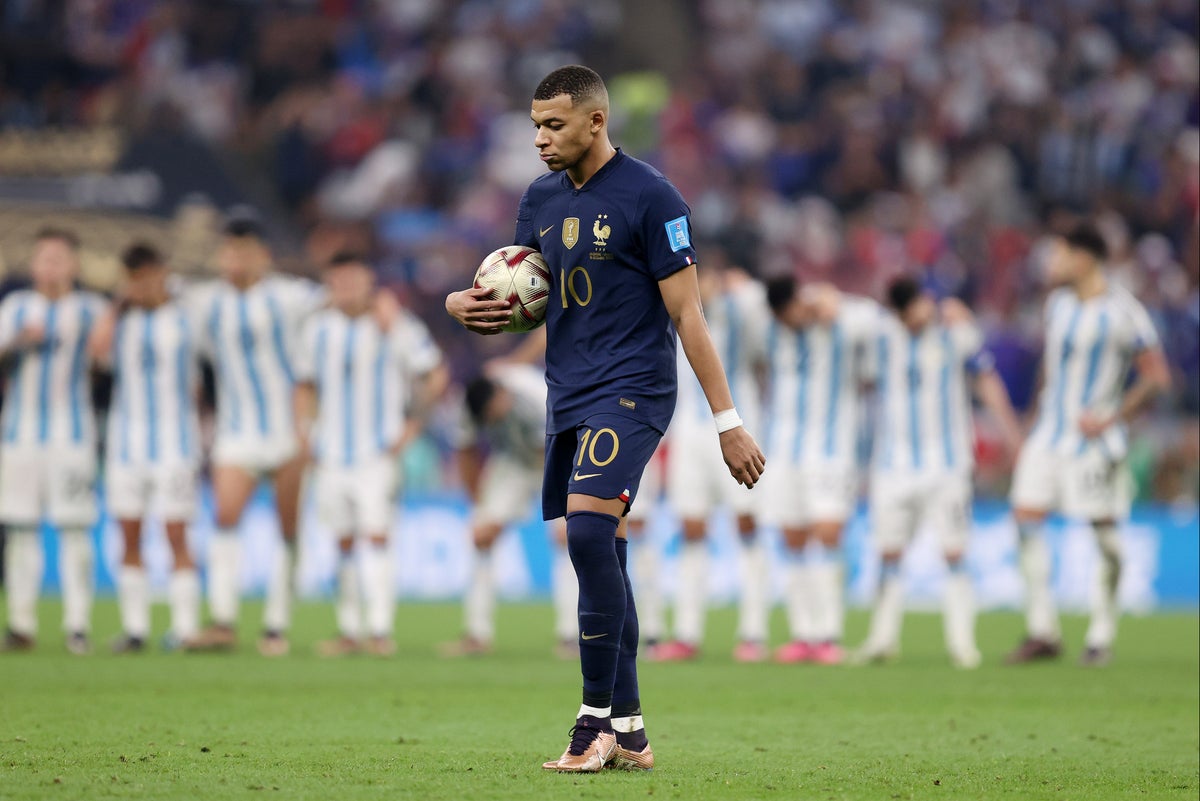 Mbappe record goals World Cup