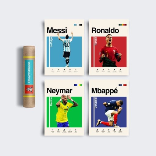 mbappe ronaldo posters 0067