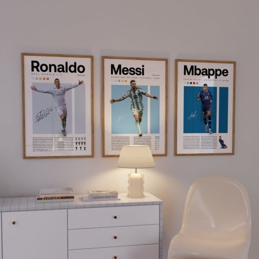 mbappe ronaldo posters 0069