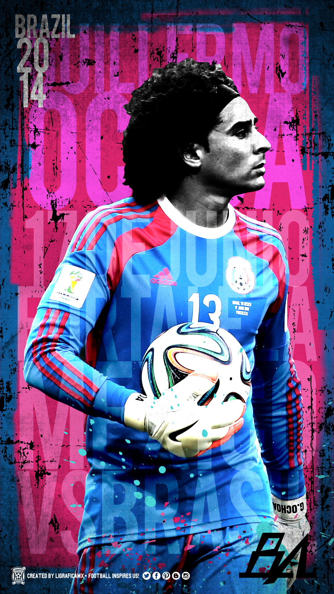 Memo Ochoa signed poster