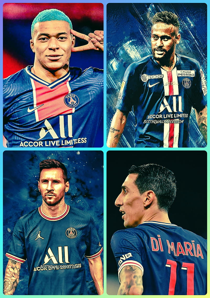 messi and mbappe wallpaper 0042