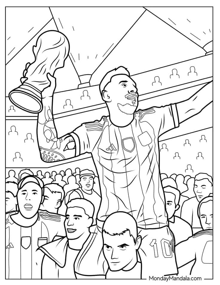 messi coloring pages