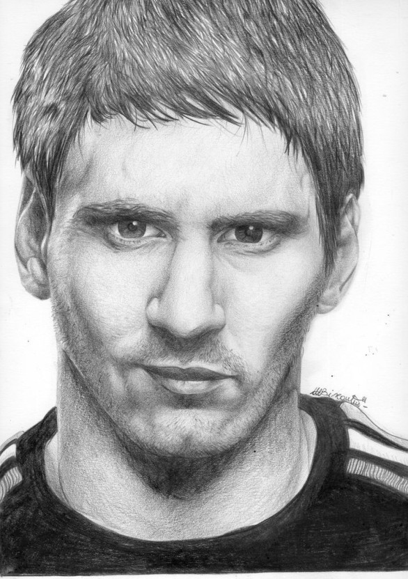 Messi digital portrait