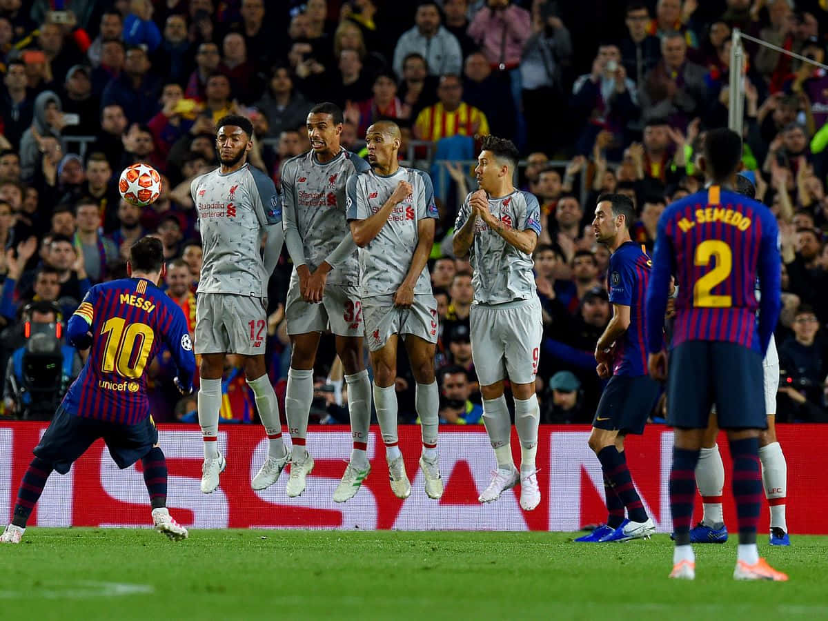 messi free kick wallpaper 0010