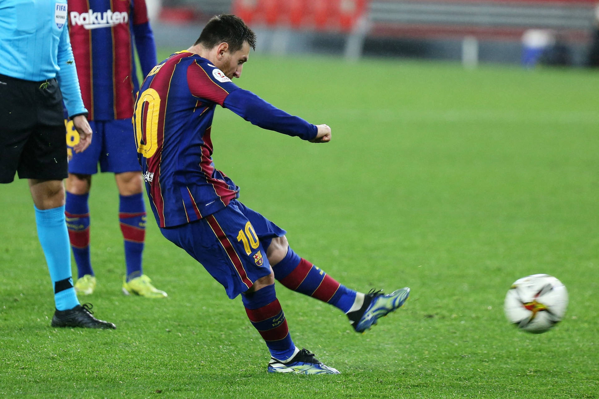 messi free kick wallpaper 0019