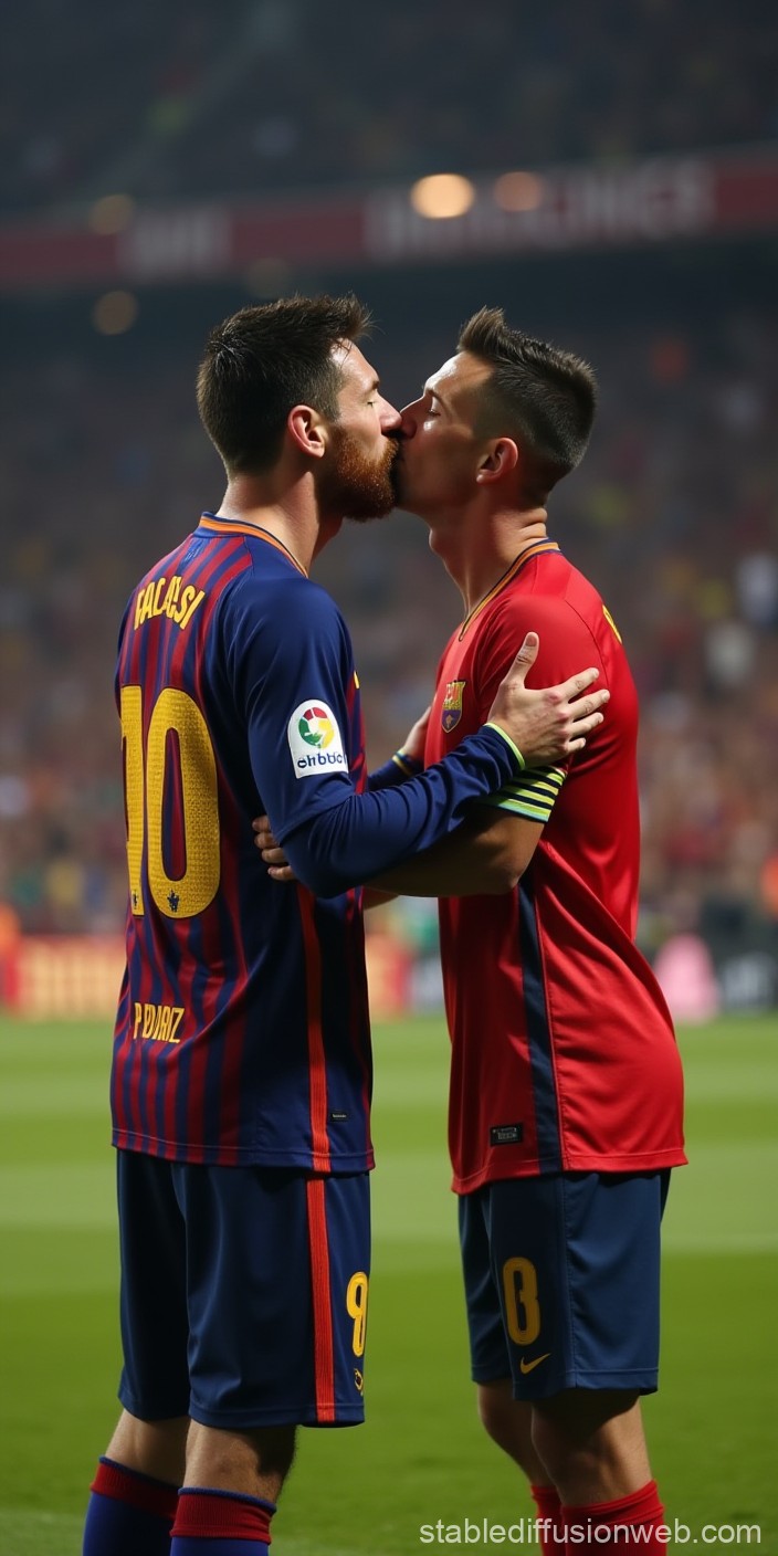 messi kissed 0092