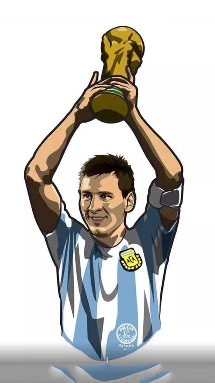 messi lifting the world cup 0012