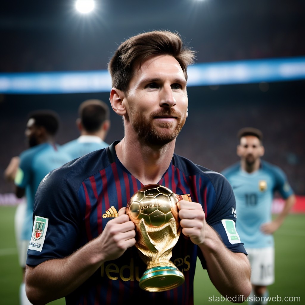 messi lifting the world cup 0020