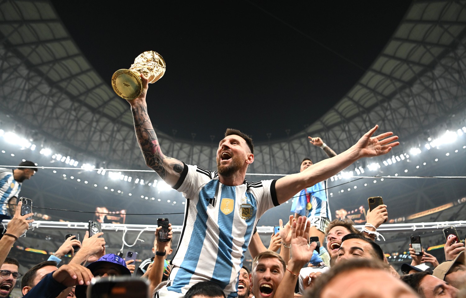 Messi lifts trophy