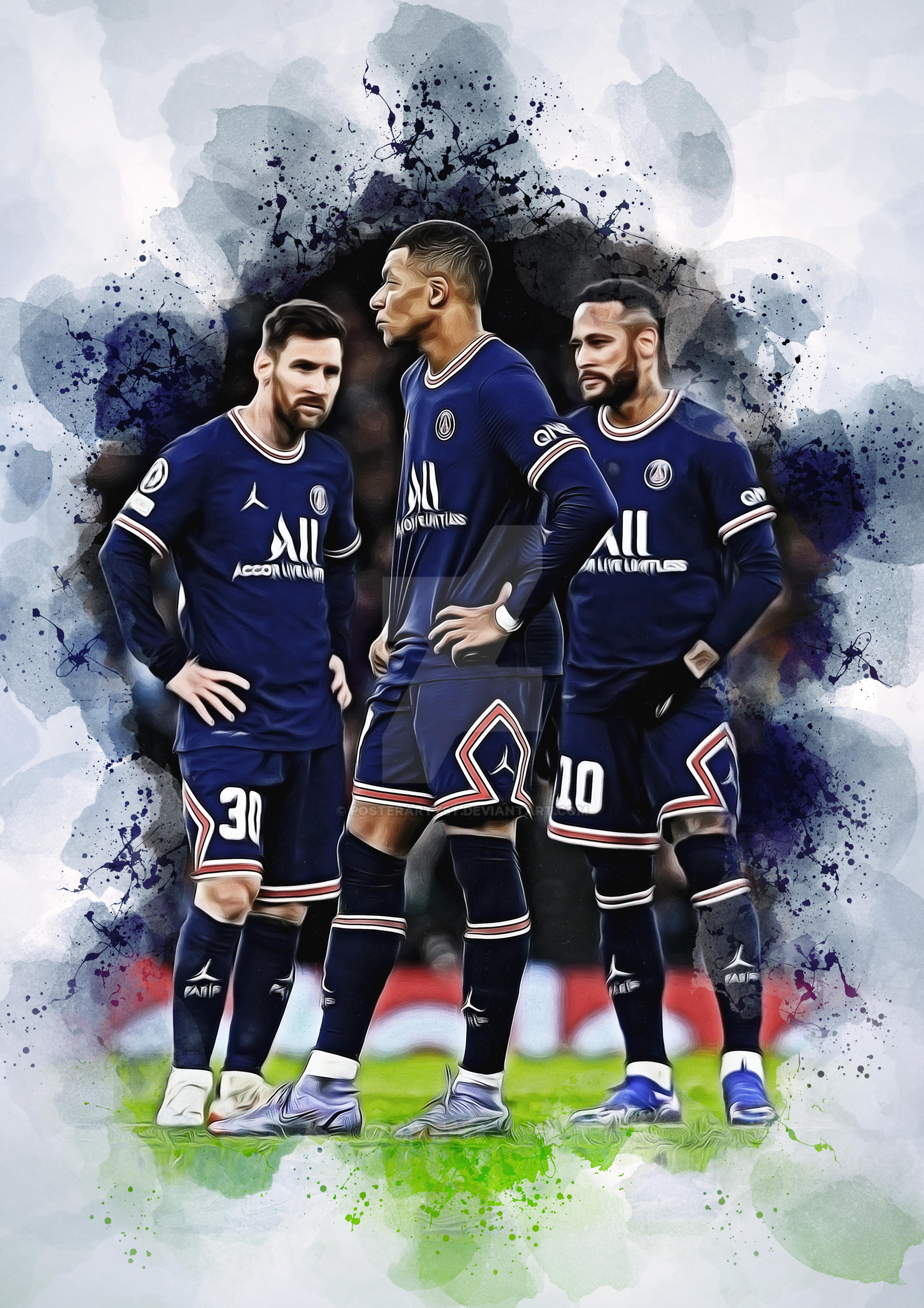 messi mbappe phone wallpaper