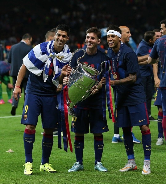 Messi Neymar celebrations