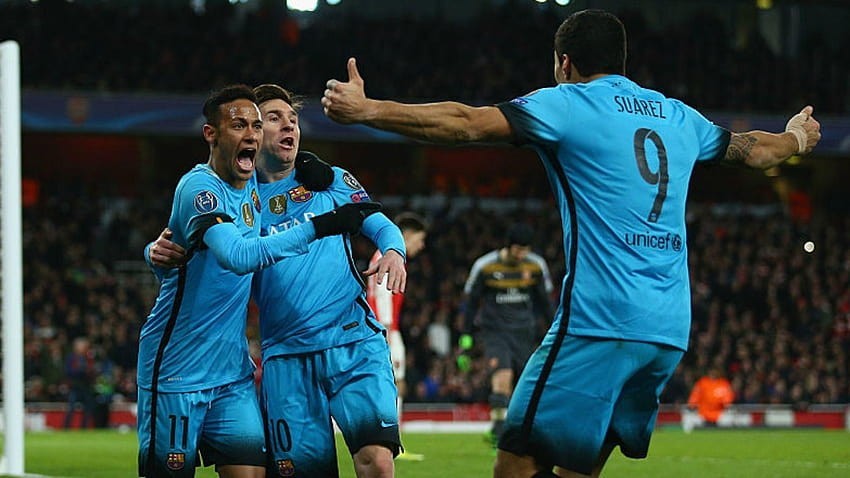 messi neymar suarez art