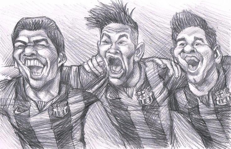 messi neymar suarez fan wall