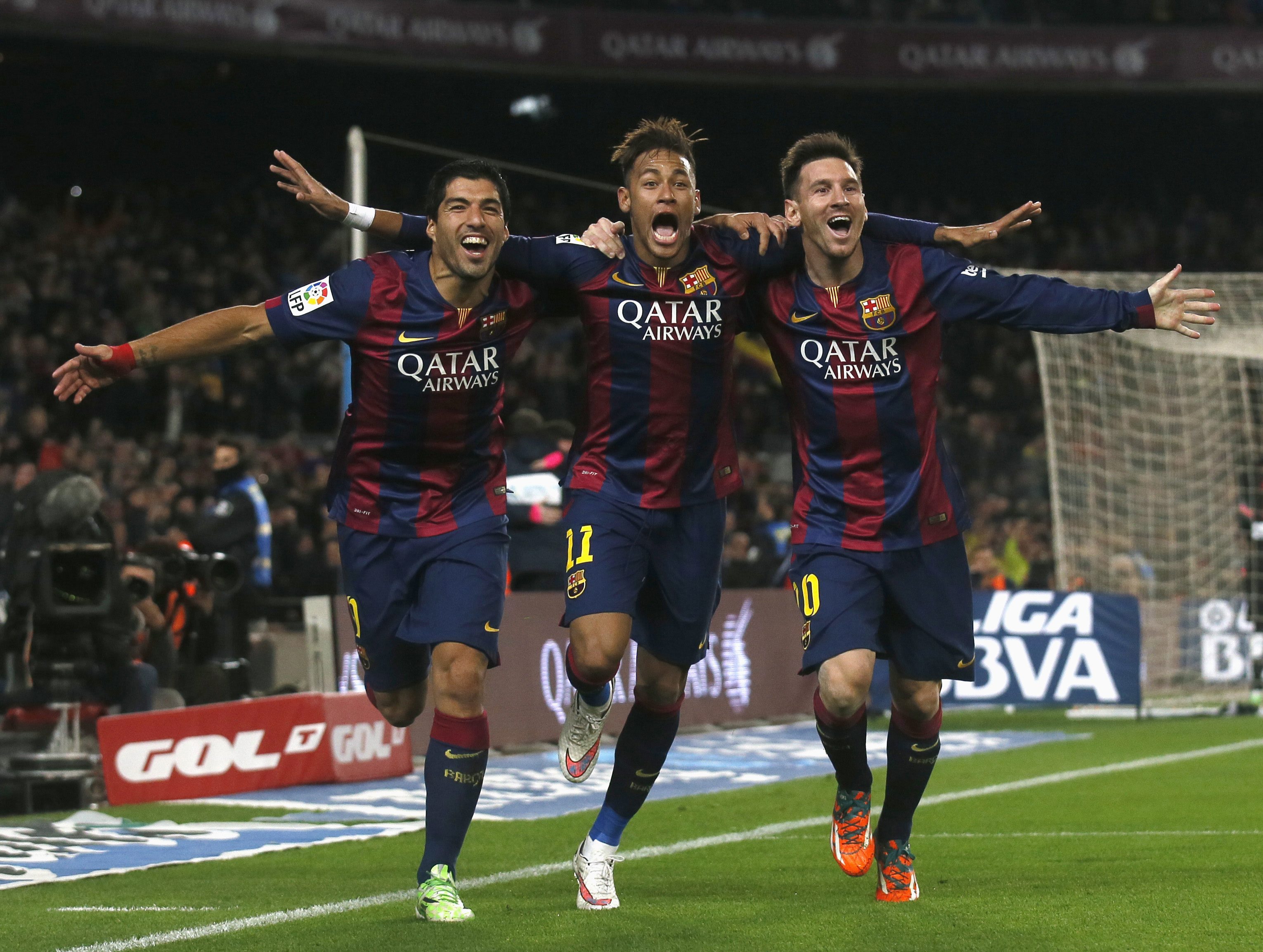 messi neymar suarez stats