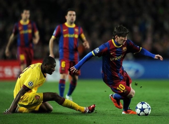Messi performance against Arsenal