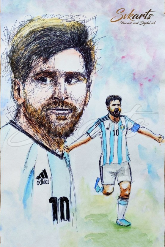 messi portrait photo
