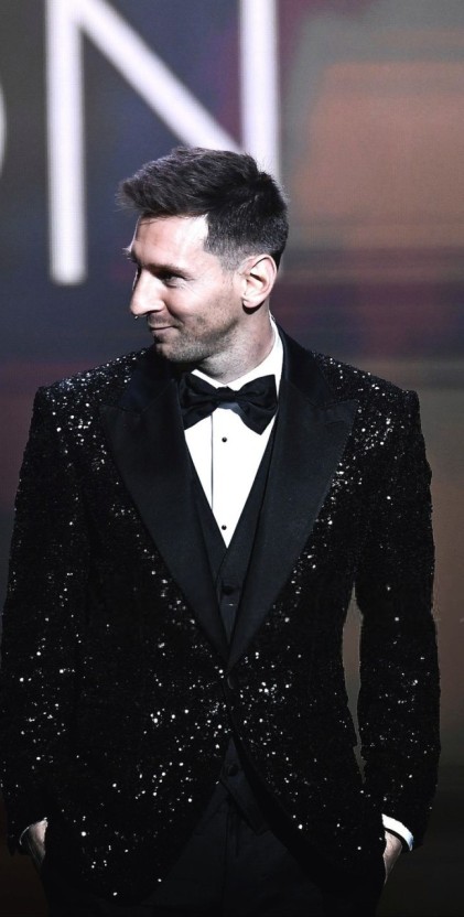 messi tuxedo style