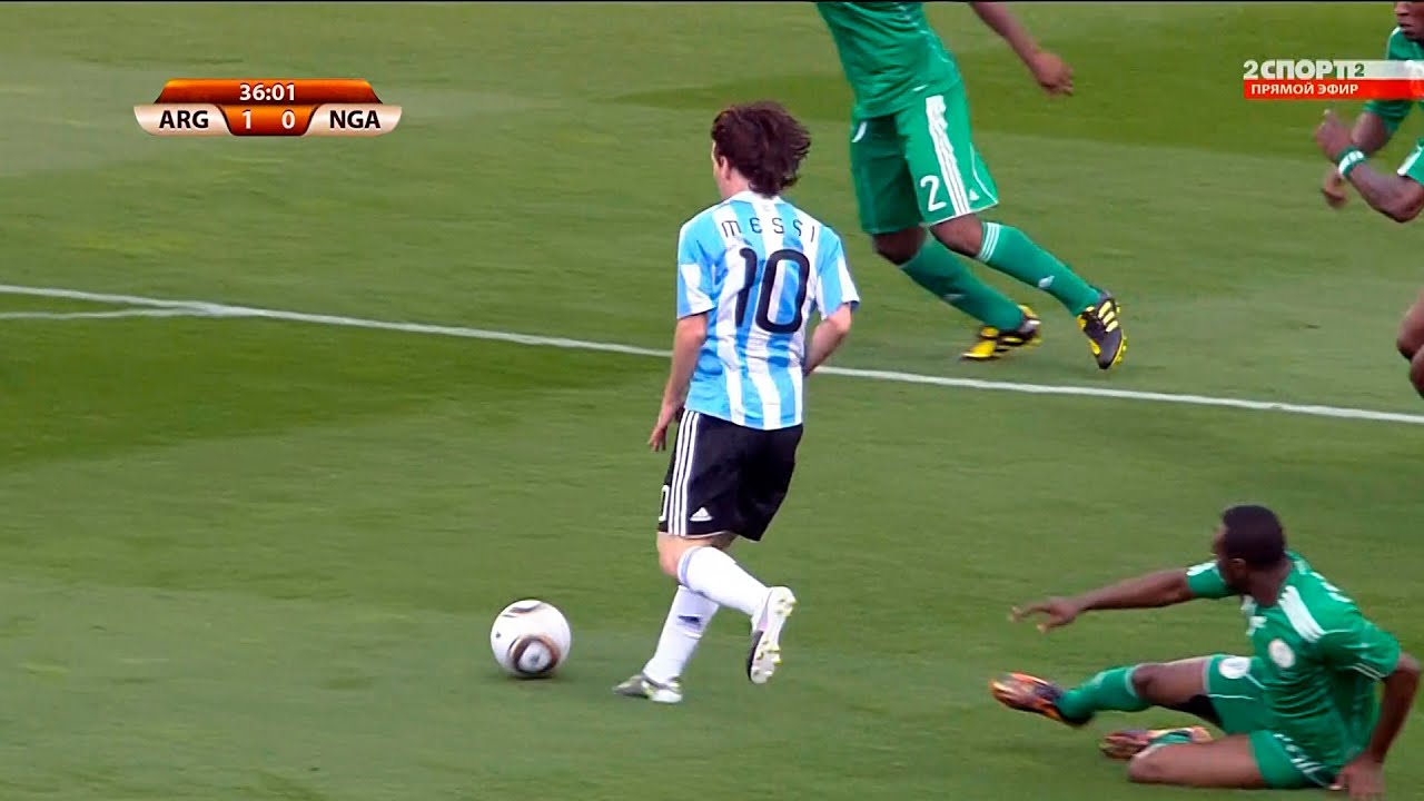 Messi vs Nigeria history