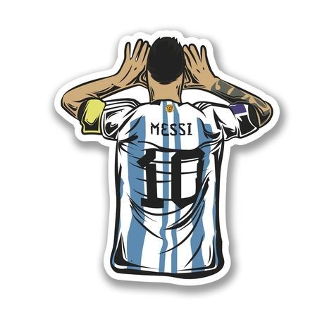 messi wall sticker 0011