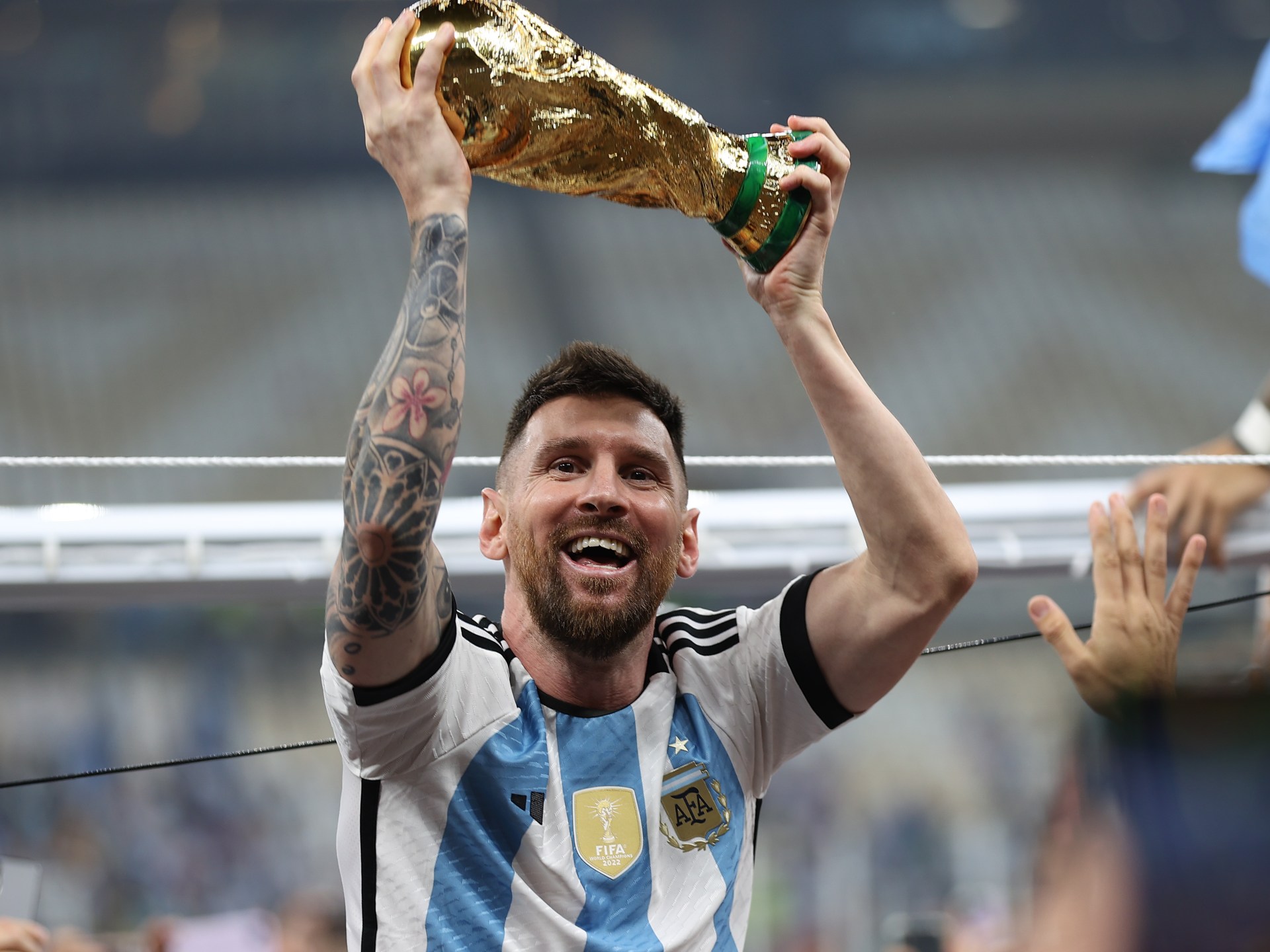 messi world cup trophy wallpaper 0013