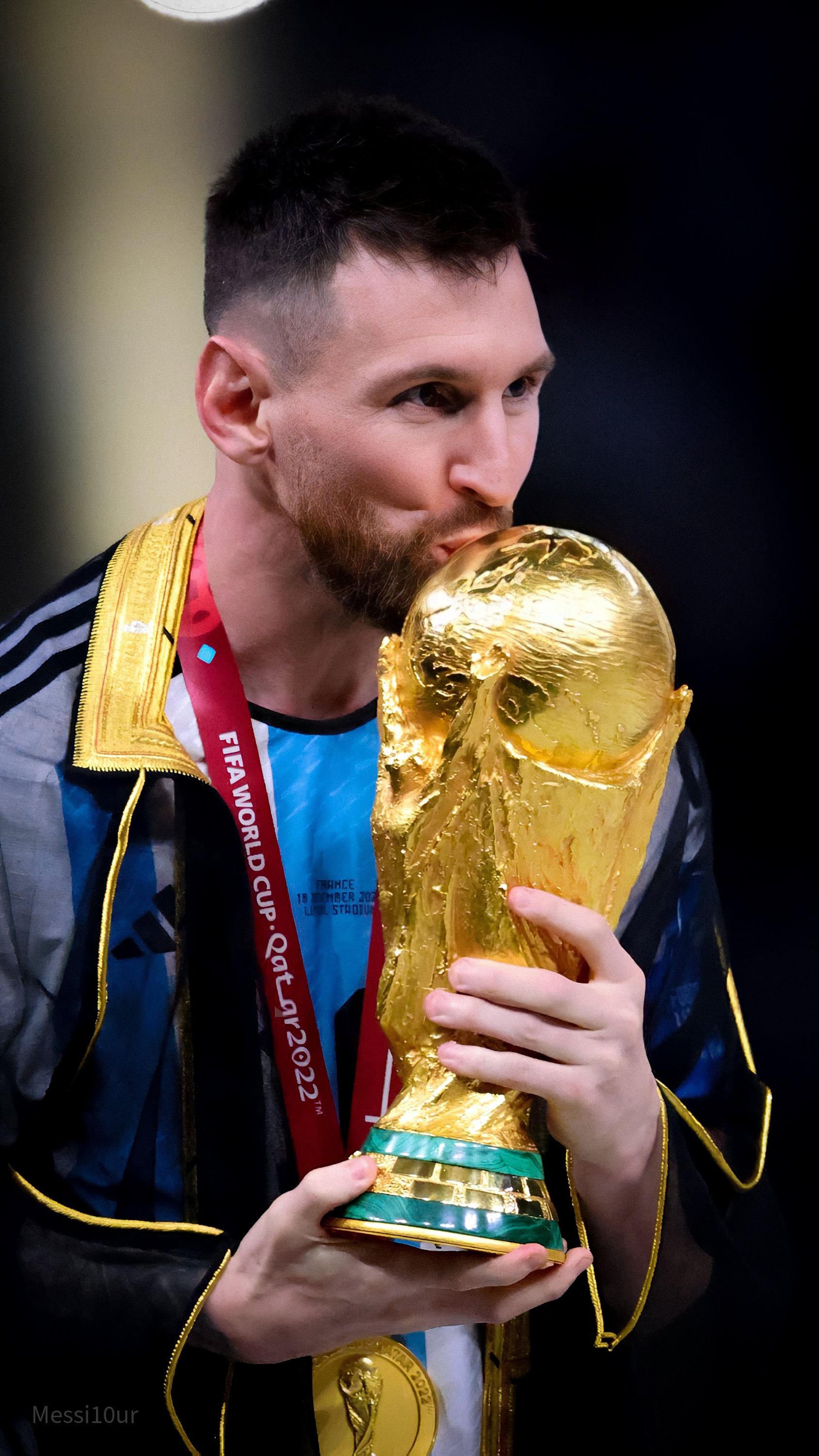 messi world cup trophy wallpaper 0031