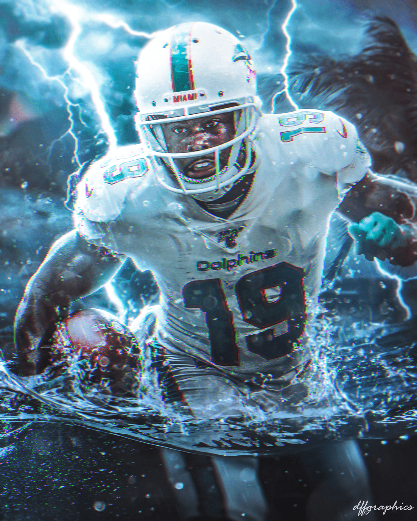 Miami Dolphins player portraits